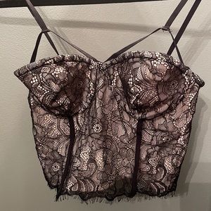 Black Lace crop top
